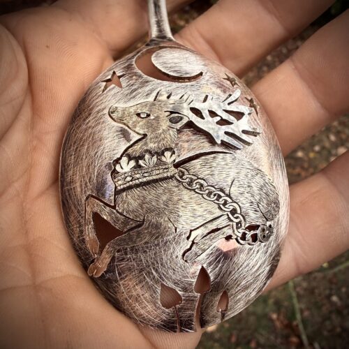White hart tradition symbolic traditional jewellery made in Cambridge, England