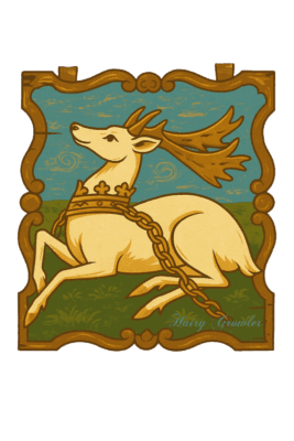 White hart tradition symbolic traditional jewellery made in Cambridge, England
